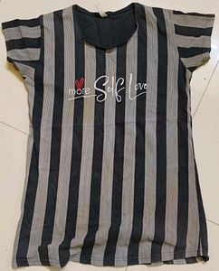 Striped Tee - More Self Love