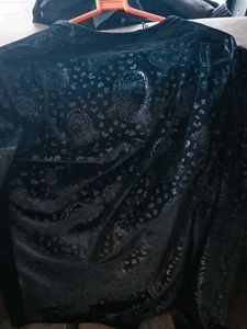 Velvet partywear T-shirt