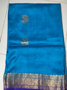 Elegant Blue Silk Saree