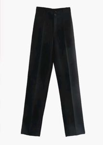 Wide Leg Black Trousers