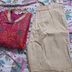 Biba Kurta Pant Set