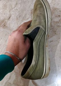 Olive Green Decathlon Slip-Ons