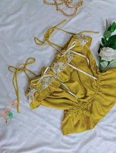 Spaghetti Strap Ruffle Top