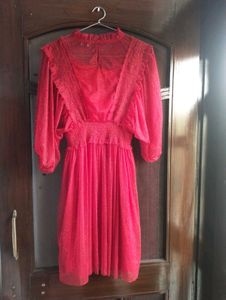 Pink Glitter Party Dress