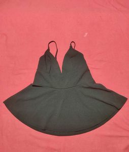 Black Party Peplum Top – H&amp;M – Size .M
