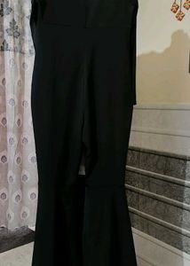 Black Jumpsuit With Adjustable Back Zid