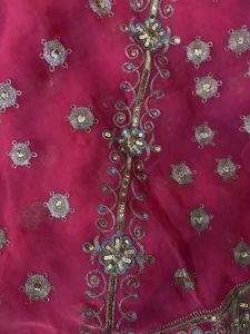 Rani Pink Designer Saree