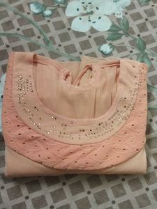 Peach Sleeveless Top