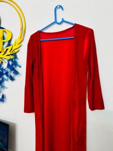 Red Velvet Mini Dress