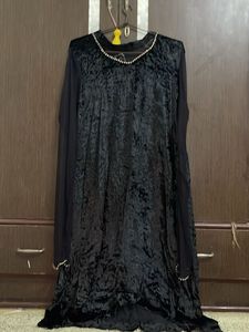 Velvet Rhinestone Dress XXL