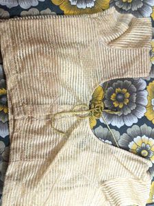 Black Shiffon Saree With Golden Border