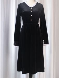 Vintage Korean Velvet Dress🤌🏻✨