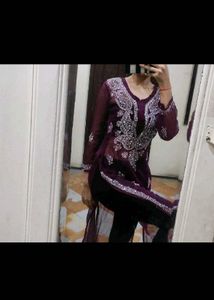 Elegant Embroidered Kurta Set