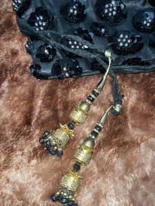 Elegant Black Embellished Blouse