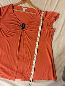 Beautiful Over Size Imported Rust Top