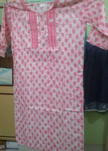 NEW Pink Printed Kurta with Palazzos