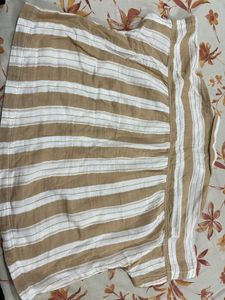 Tan &amp; White Strip Shirt