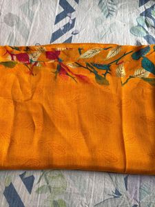 Yellow Orange Blouse Piece