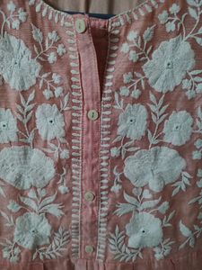 Peach Festive Anarkali