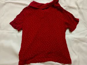 Polkadot Half Shirt