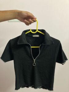 Black Crop Top