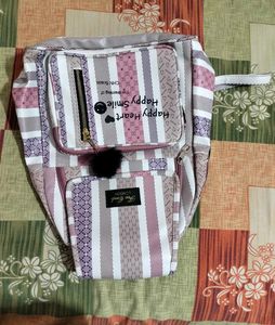 Striped Backpack