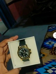 Gold-Tone Watch Full Working Condition