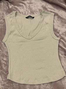 Sleeveless V-Neck Top