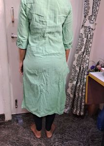 Rangmanch By Pantaloos Green Kurta