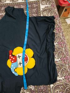 Funky Graphic Blue Tee in XXL size for women