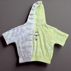 Comfy Tie-Dye Cropped Hoodie