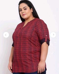 Red Printed Top
