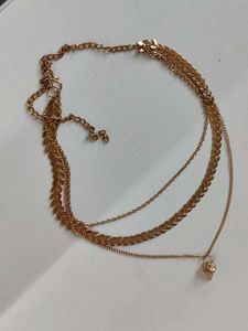 ✨ Brand New 3-Layered Gold-Tone Necklace ✨