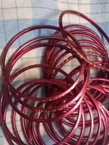 Red &amp; Purple Bangles