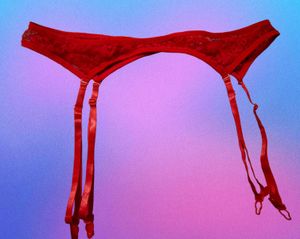 Red Lace Garter Belt