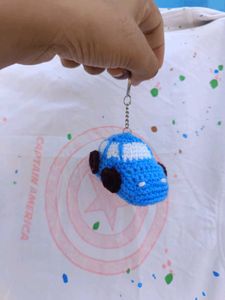 Crochet Mini Car Keychain 😍