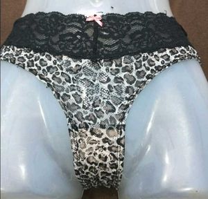 Animal Print Lace Thong 🖤