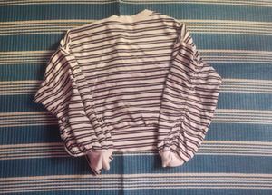 Striped Tie-Front Top