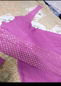 Yellow and pink frock  &amp; Dupatta