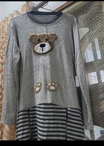 Cute Bear Graphic Top