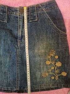 Vintage Denim Skort