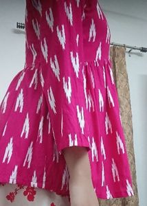 Pink Printed Tunic Top