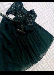 Elegant Emerald Green Dress