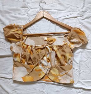 Beige Yellow Top