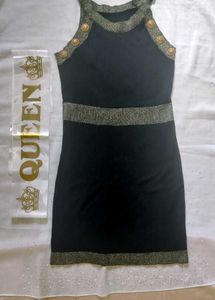 Black &amp; Gold Party Dress