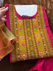 Cotton Blend Suit Set