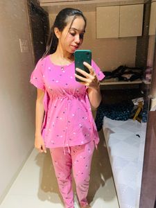 Pink Affordable Night Suit
