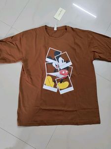 Oversized Tshirt Front And Back Print For Women