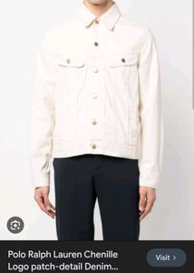 Authentic Ralph Lauren White Denim Jacket