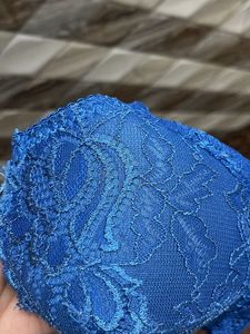 Blue Lace Bra And Panty Both